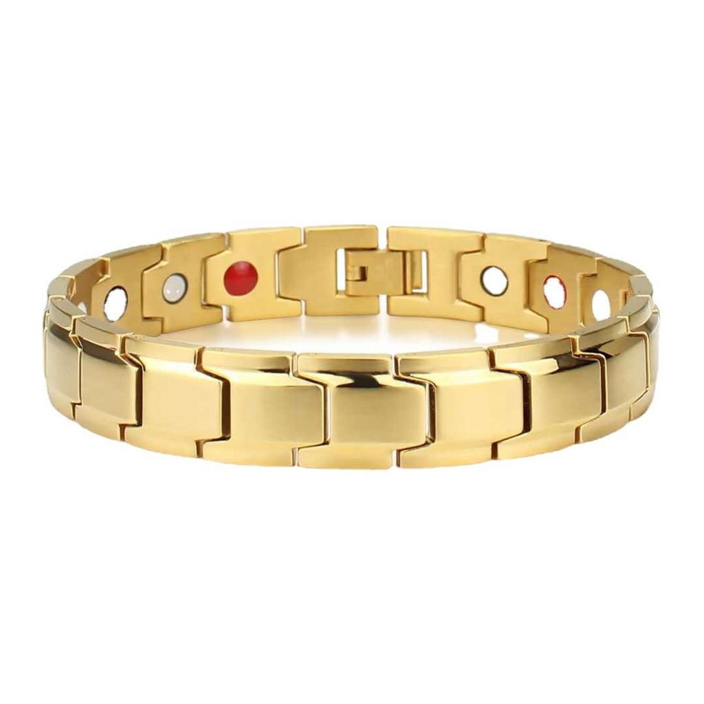 Temu Detachable Magnetic Bracelet: European & American Style Men's Couple Hot-Selling Fashion Jewelry.