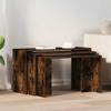 Nesting Tables 3 Pcs Smoked Oak Engineered Wood