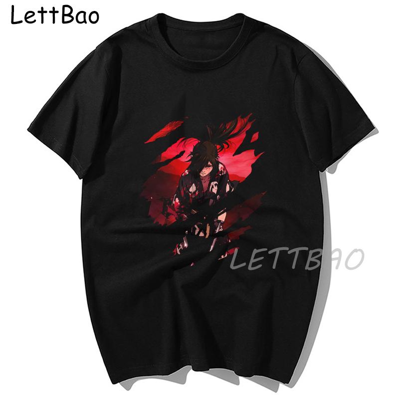Japan Dororo Hyakkimaru T Shirt Men S Short Sleeved Cotton T Shirt Round Collar Print Anime L
