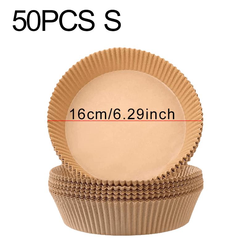 

50/100PCS AirFryer Special Paper Plate Circular Baking Gadget Disposable Oil-absorbing Paper Pad Household Barbecue Supplies ZYF