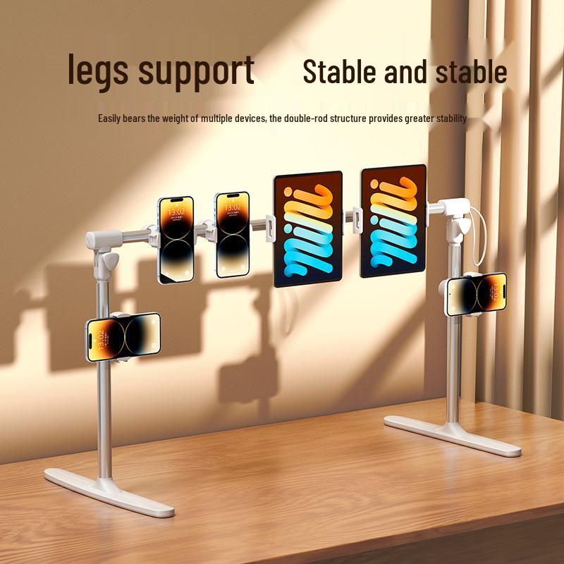 Adjustable Multi-Angle Bed Phone & Tablet Stand - Perfect for Drama Watching and Bedside Use.