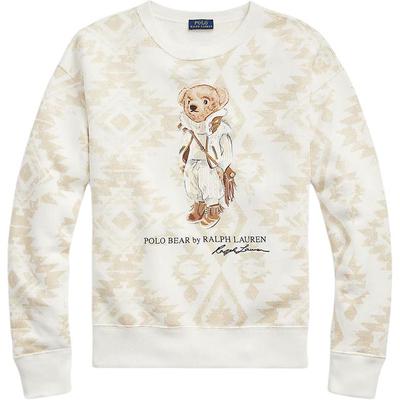 Polo FW21 Mikina s potiskem vzoru medvídka Dámská mikina Béžová 211846895-001