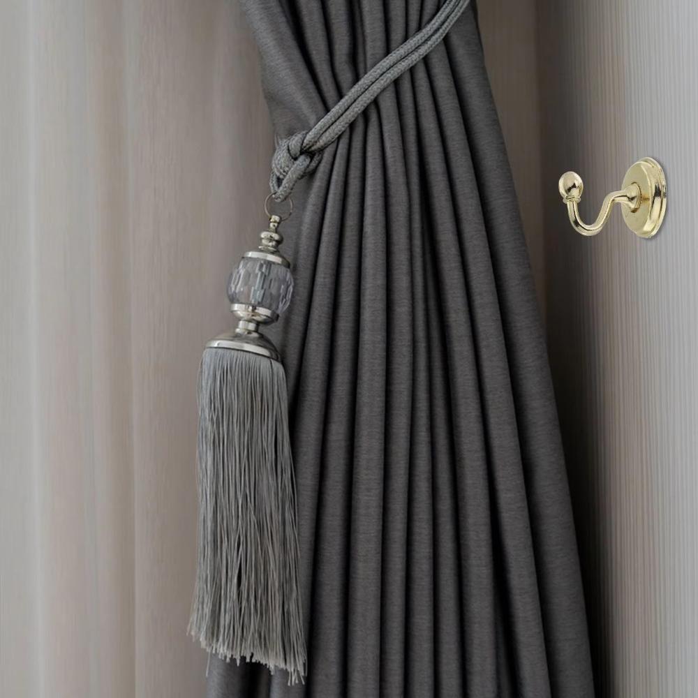 2pcs Vintage Curtain Metal Hooks Zinc Zinc Zinc Alloy Wall Hat Coat Hangers Home Decor Accessories