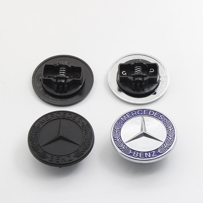 For Mercedes Benz AMG W212 W213 W205 W177 W247 W176 CLS CLA CLK CLG GLS 57mm Car Logo Front Hood Badge Emblem Bonnet Accessories