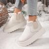 Fashion 2024 New Winter Women Boots High-top Thickened Plush Warm Snow Boots Women Simple Versatile Comfortable Cotton Shoes for Women