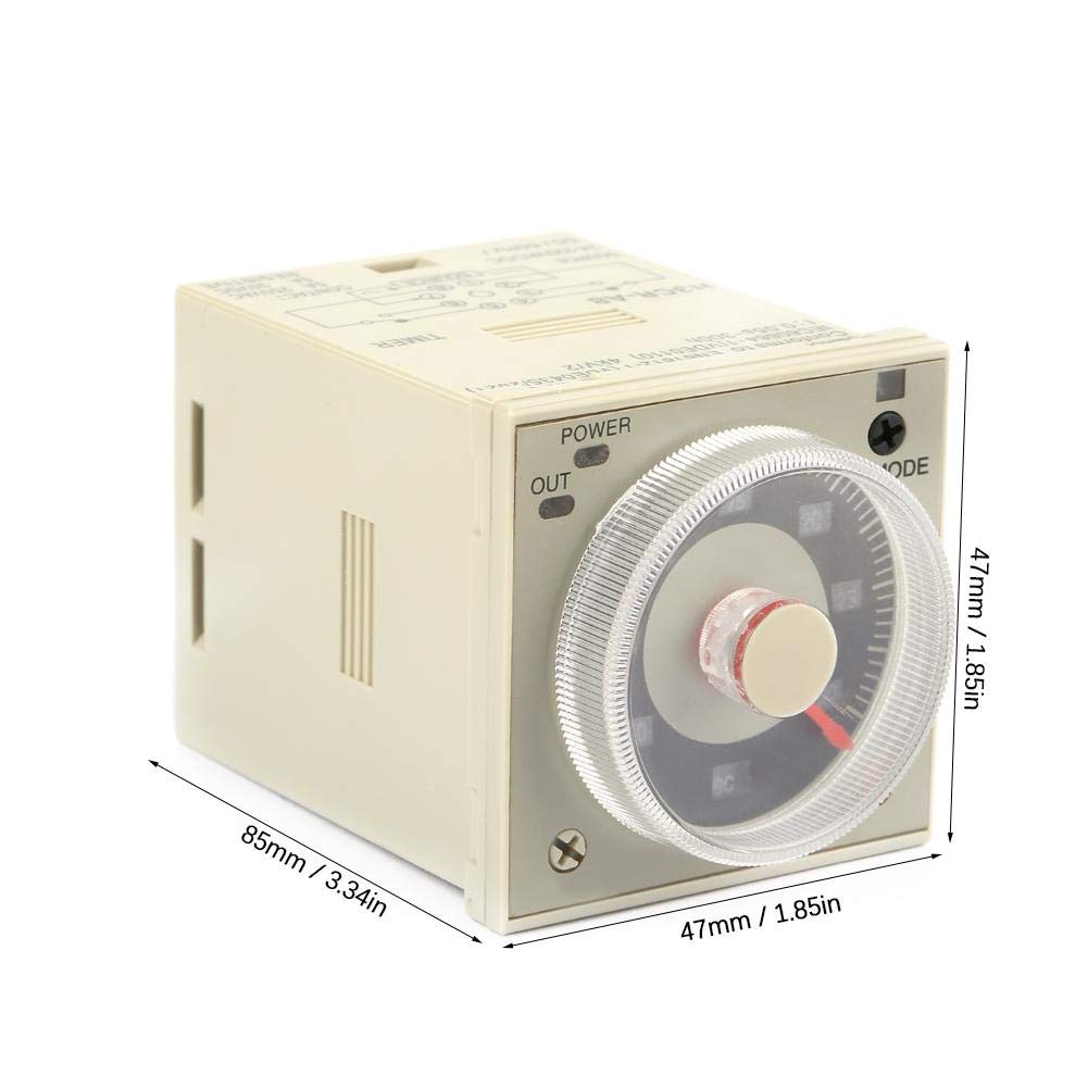 5A Time Delay Knob Type H3CR-A8 8-Pin Relay, Timer,