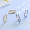 S925 Silver Sterling Diamond Jewelry Garnet Stud Earring For Women Fine Aros Mujer Oreja 14 K Gold Orecchini Earring Girls