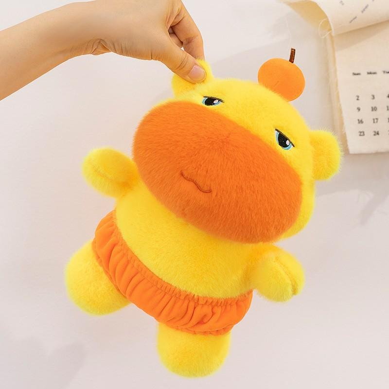 Cartoon Capybara Animal Plush Toy Bag Pendant For Kids Room Decor And Play