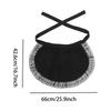 Women Waist Apron Comfortable with 2 Pockets for Cooking Coffee Shop Servers Black