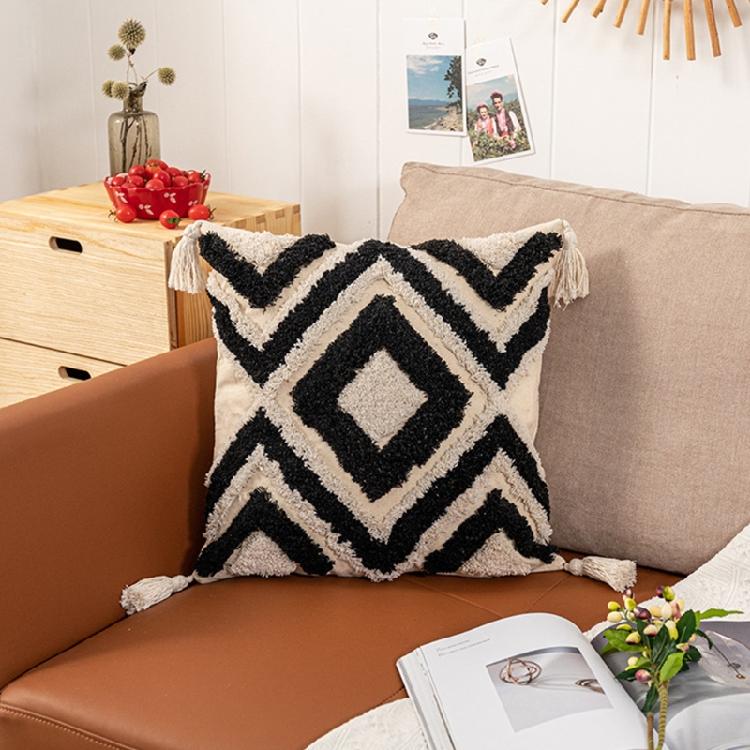 Nordic Style Throw Pillow Covers Bohemian Diamond Tufted Pillow Cushion Cover