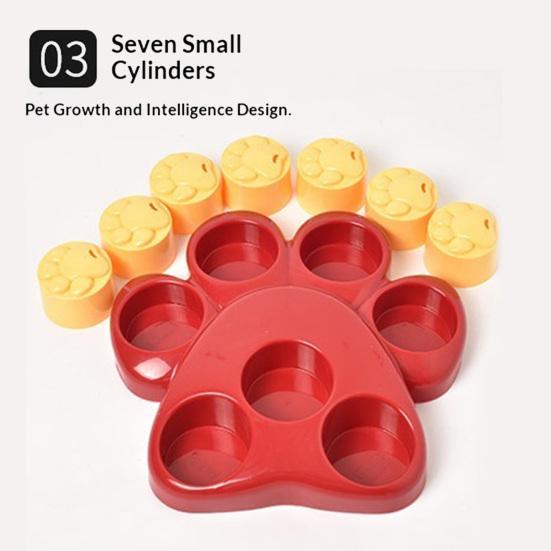 Dog Treat Dispenser Toy Puzzle Feeder with Anti-Slip Bottom Pet Food Dispensing Enrichment Toy for Puppy Small To Large Dogs Brain Training