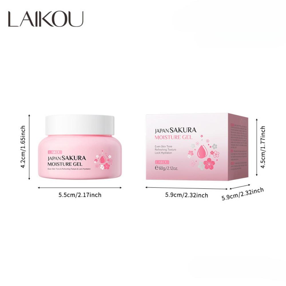 LAIKOU Cherry Blossom Hydrating Gel Cream Deeply Nourishes Skin, Repairs Dry and Rough, and Creates Hydrating and Elastic Muscles