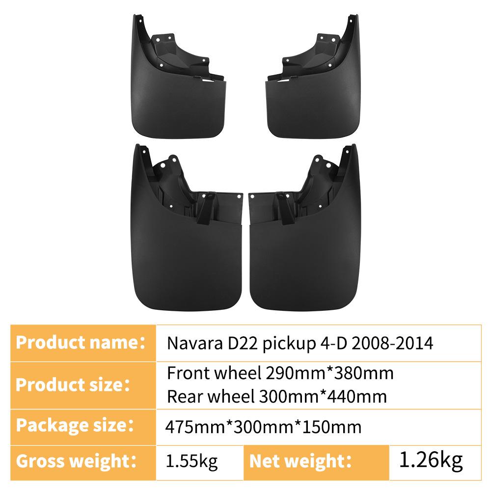 Aripă din piele pentru Navara D22 P300 pickup 4-D 2008-2014, compatibilă cu comerțul exterior