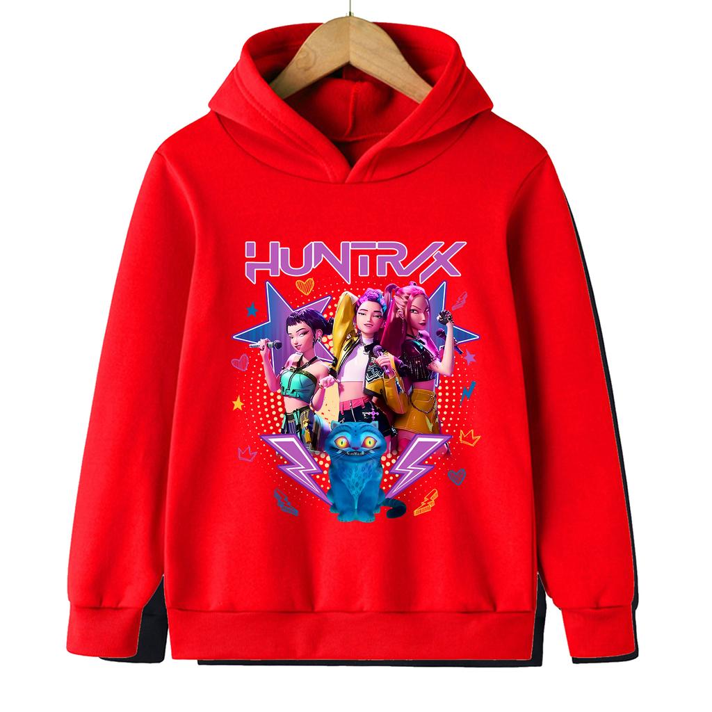 Fashion Children's Cartoon Printed Sweatshirt Casual Comfort Hoodie Sweatshirts Girls