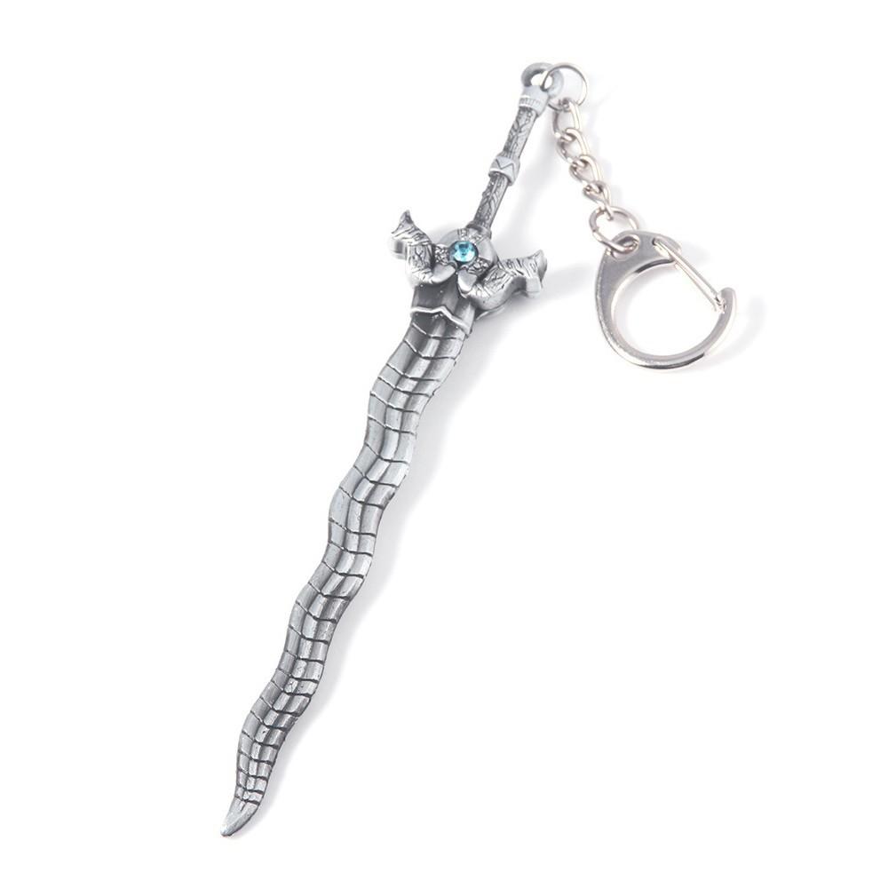 Game Doom Keychain Eternal Crucible Blade Pendant Sword Eternal Judgment Pendant Keyring for Women Men Jewelry Backpack Gifts