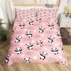 Lovely Baby Elephant Flowers Duvet Cover Set Cute Cartoon Animals Bedding Set Giraffe Quilt Cover Twin Full For Girls Boys Gift