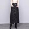 Thickened Down Cotton Skirt for Women Winter New Style Windproof Warm One-piece Winter Skirt Hip Skirt A-line Skirt