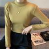 Women Thick Fleece Lined Half Turtleneck Thermal Inner Bottoming Top