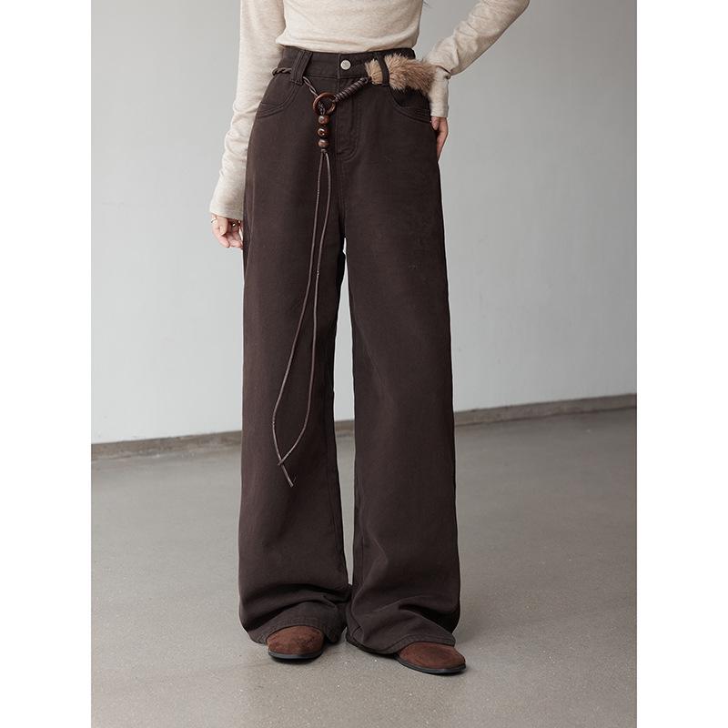 Denim Simple: Women s Korean Style Straight-Leg Jeans - Autumn 2025 New Arrival S (90-105)