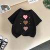 Girls' Fashionable T-shirt For Summer, Children's Casual Top
