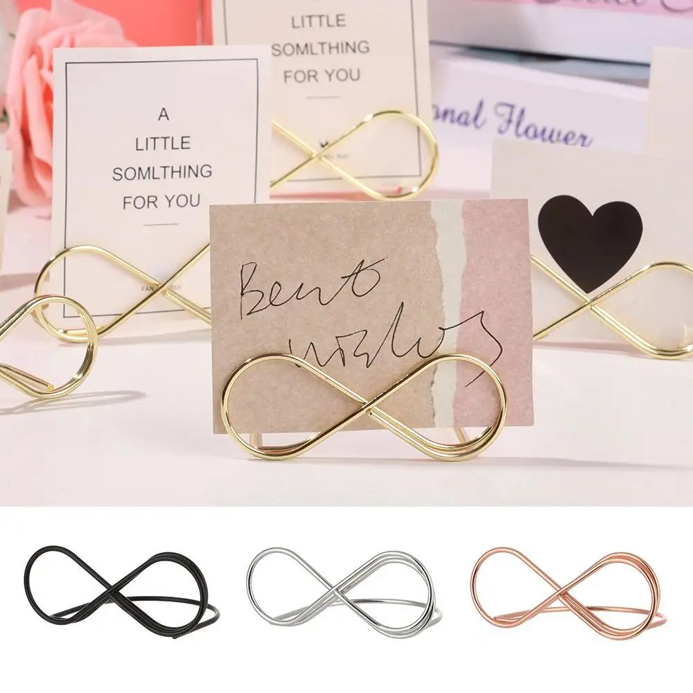 Desktop Decoration Wedding Supplies Picture Cards Display Stand Photos Clips Place Card Table Numbers Holder Clamps Stand