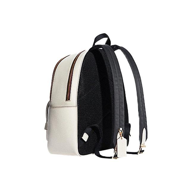 Coach Court 27 Classic Monogram Cartoon Tiger Print Leather Backpack Large Women backpack Khaki White C7317-IMDQC