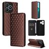 Embossed Leather Card Holder Phone Case with Magnetic Flip for Wiko T20