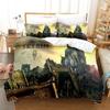 Skyrim Biancheria da Letto Singolo Matrimoniale Ful Quen King-Size Dimensioni Dimensioni Set Biancheria da Letto Aldult Ragazzi Camera da Letto Set Copripiumino Stampa 3D Anime letto