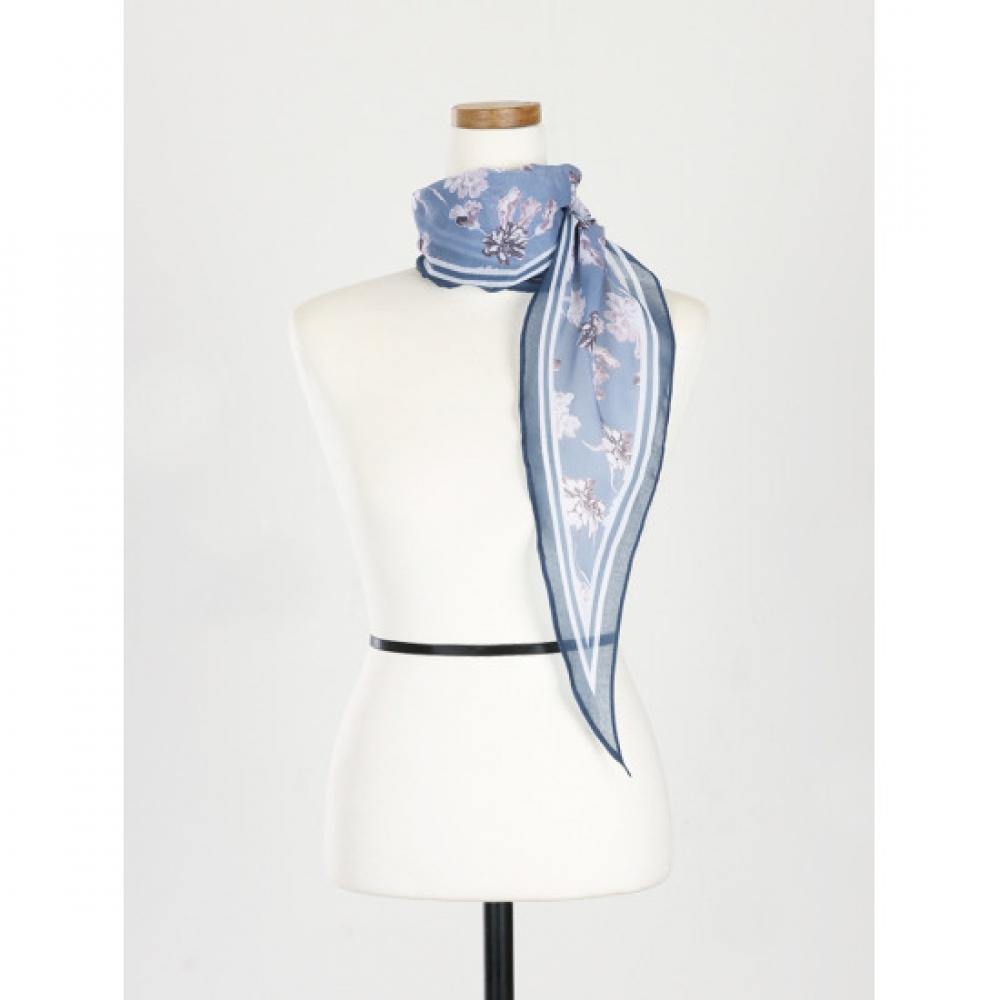 Shop Women Floral Pattern Daily Diamond Fashion Scarf Drn Wsc 0769 Blue