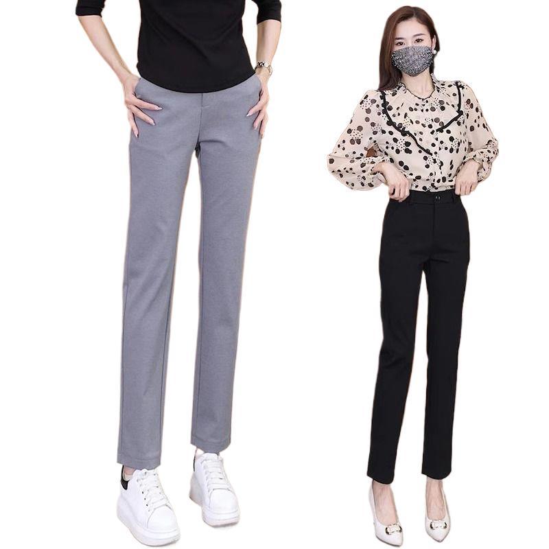 2026 High-Waisted Slimming Straight-Leg Suit Pants for Women: Versatile and Stylish for Spring/Autumn
