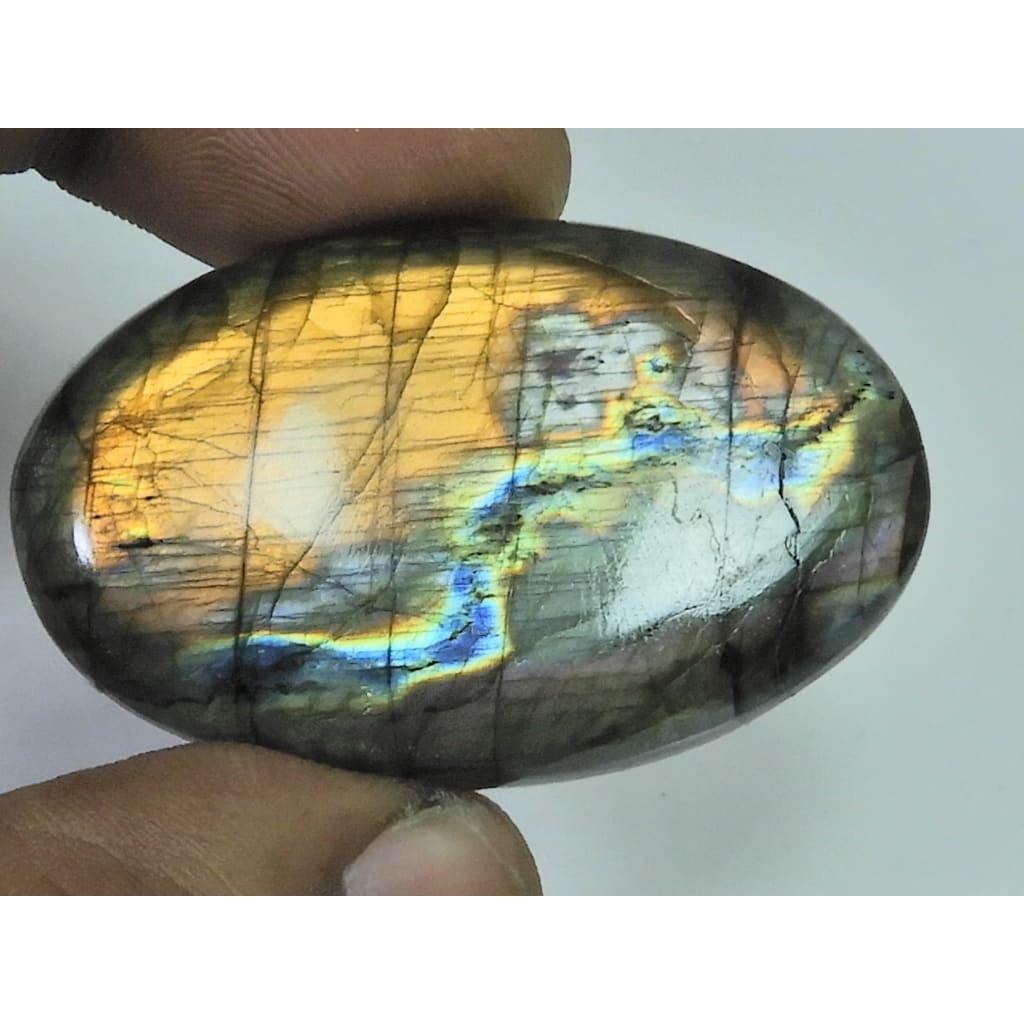 27X45X06MM Natural Purple Labradorite Spectrolite Oval Loose Gemstone 83Cts. D-405
