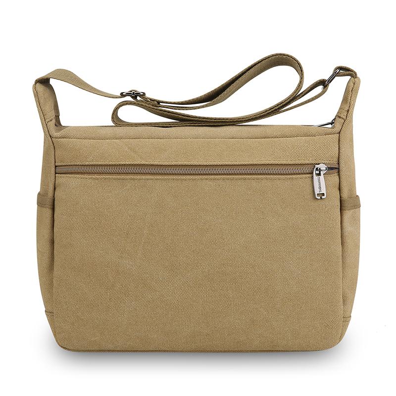 Borsa a Spalla in Tela da Uomo – Elegante Borsa a Tracolla Messenger Tote per Viaggi Casual e Uso Quotidiano