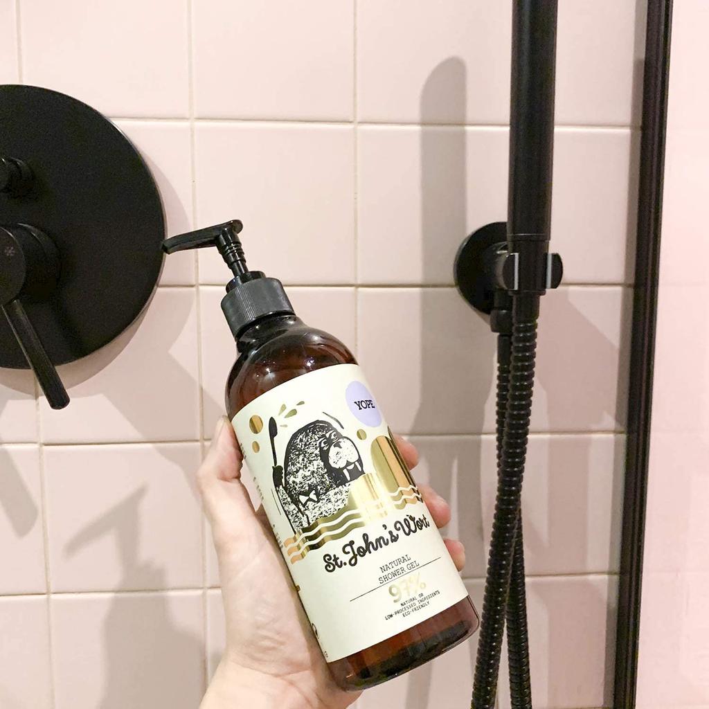 YOPE Natural Body with a Wort scent to lift your Made with natural Shower gel for dry ECOCERT Soap, 400ml, St. John's spirits. 97% ingredients. skin.