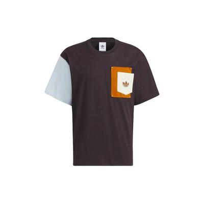 Originals Trefoil Puppet Series Patch Pocket Rundhals-T-Shirt Herren Tops Braun HC0340