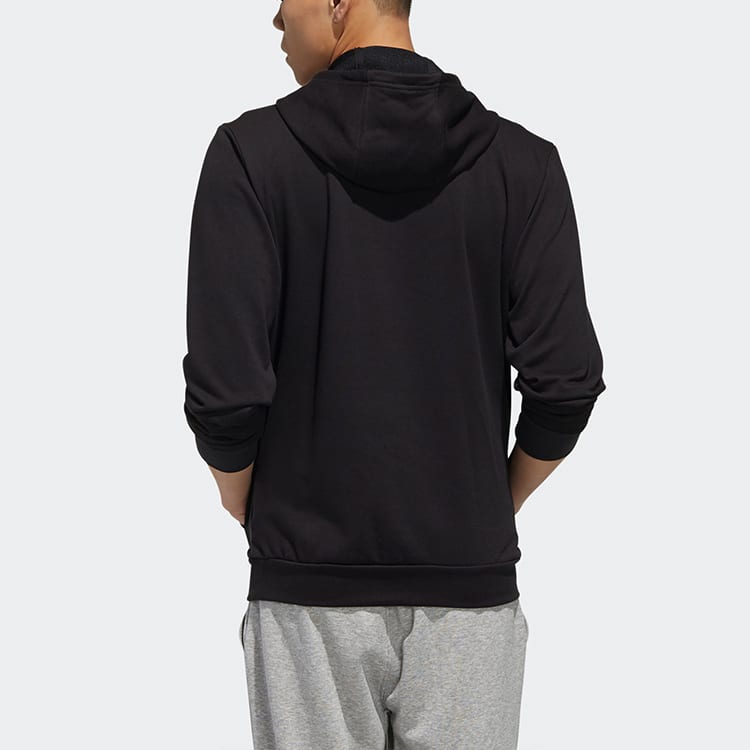 Adidas Sweatshirts Men's Black Hooded Moderate Regular FM6251