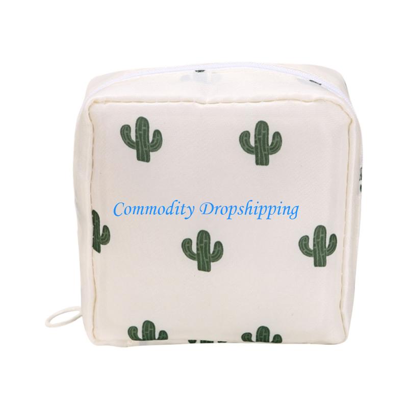 Y5JC Waterproof Feminine Care Storage Bag With Privacy Zippers Travel Friendly