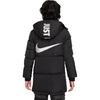 Nike Down Jacket Kids Solid Color Hooded Casual Kids Jackets Black DR5582-010