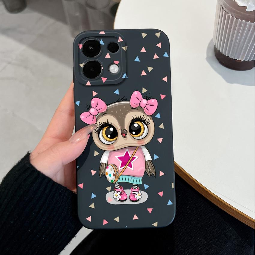 For Oppo K13 Realme 5 6 7 10 8 9 Pro Plus A5X A5 Phone Cases Candy Color Cute Cat Patterns Liquid Silicone Upgraded Shockproof Housing For Oppo Covers