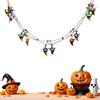 Halloween Streamers Halloween Pull Garland Ceiling Banner 118Inch Pumpkins Ghosts Bats Spiders Decor Festival Banner Garland
