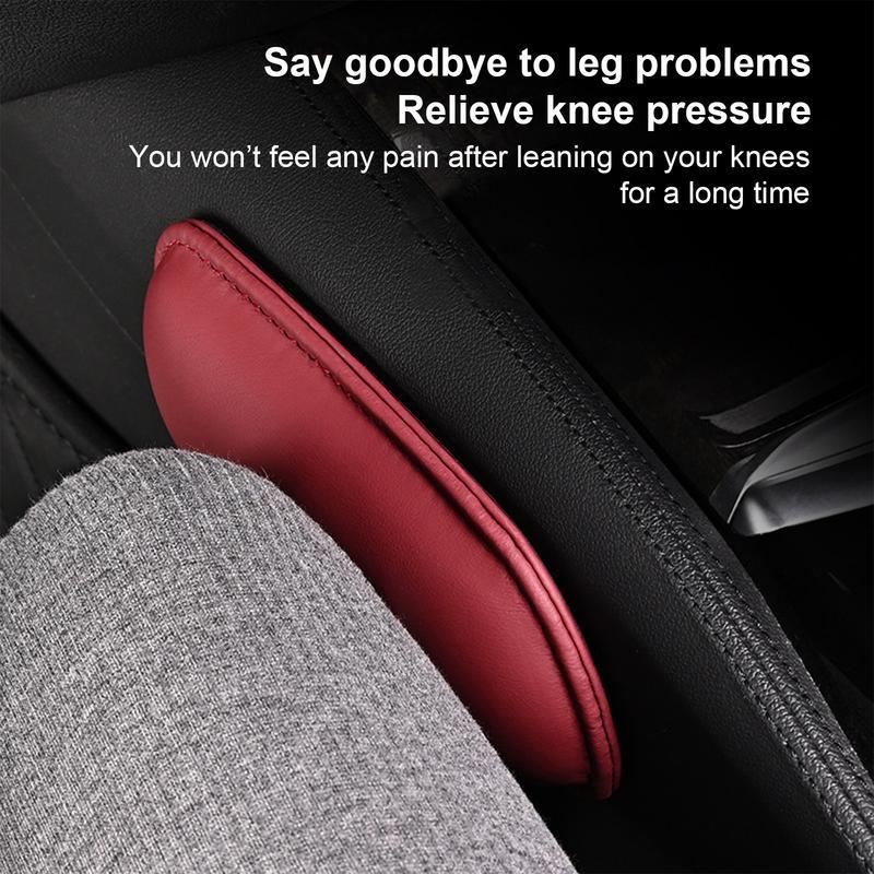 Car Arm Rest Elbow Pads Elbow Leg Support Cushion Car Knee Cushion Soft Leather Elbow Rest Pillow For Car
