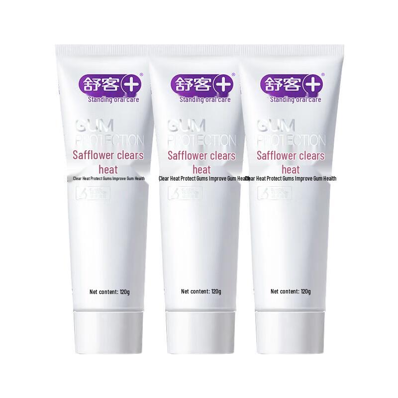 

Saky Safflower Heat-Clearing & Gum Protection Toothpaste, 3x120g Family Pack