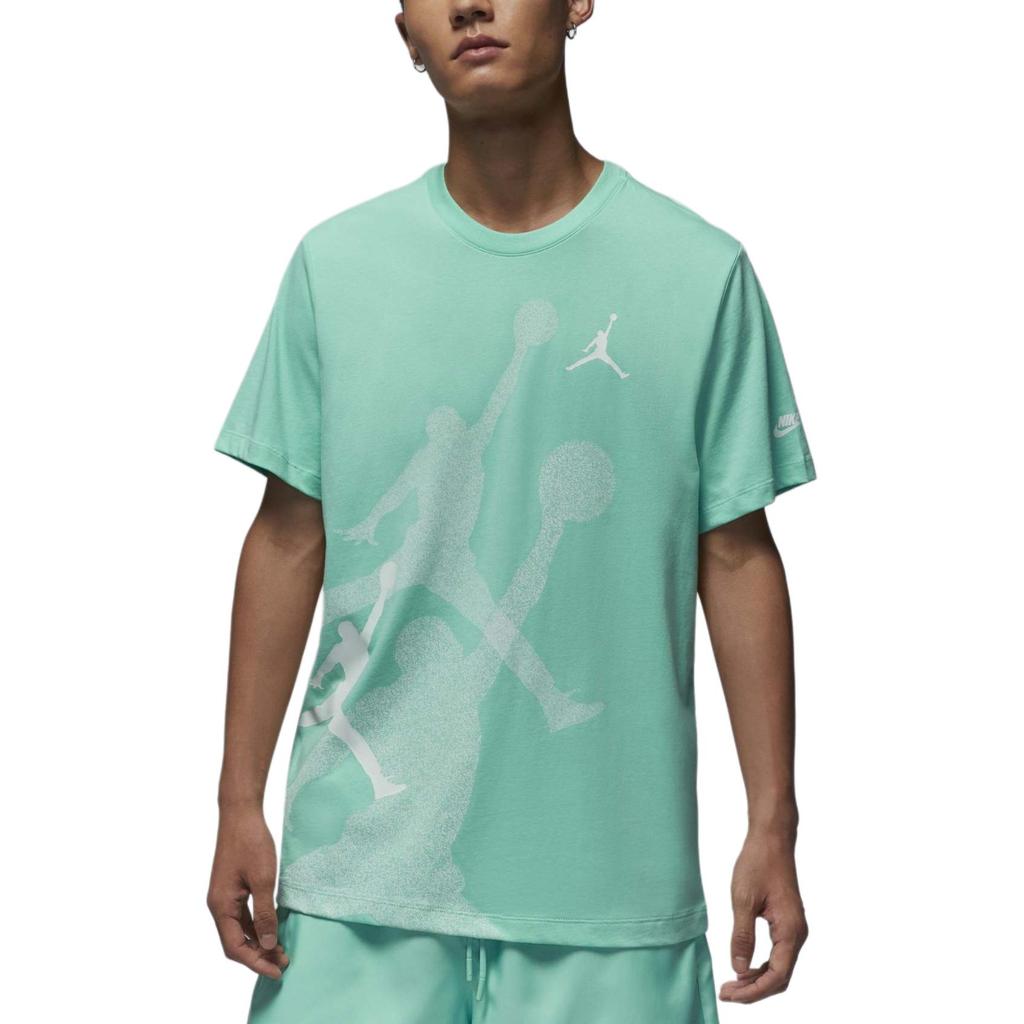 New Jordan T Shirt Men's Rising Emerald Green FN6026-349