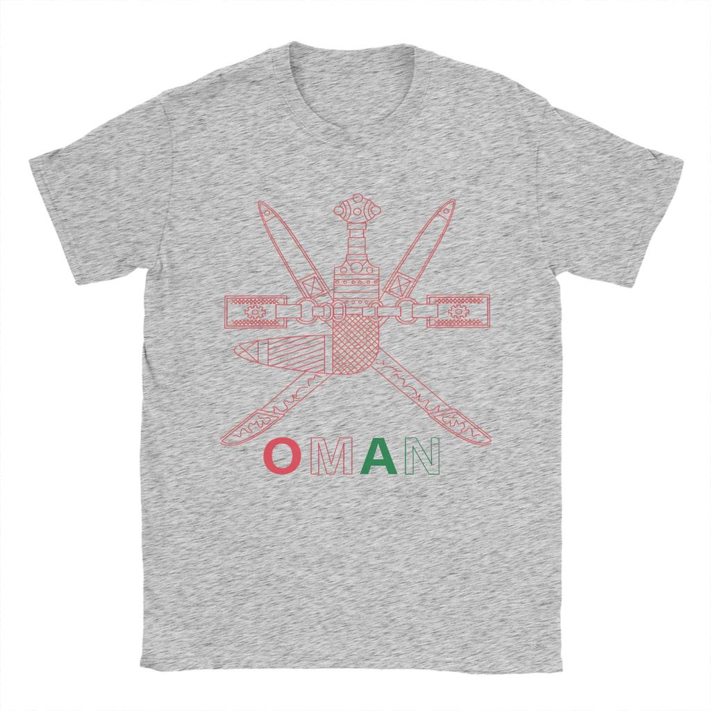 Oman Emblem Cotton TShirt For Men Summer  Awesome T Shirts ONeck Harajuku Tee Shirt Oversized Loose Tops