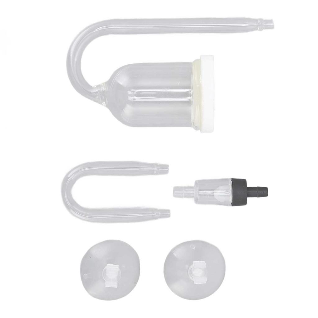 Aquarium Bubble Diffuser Prevent Clogging Transparent Glass Fish Tank Air Refiner for Dissolved
