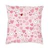 Custom Vintage Valentine Purple Hearts Pattern Throw Pillow Case Decor Home Nordic Cushion Cover Soft Pillowcase