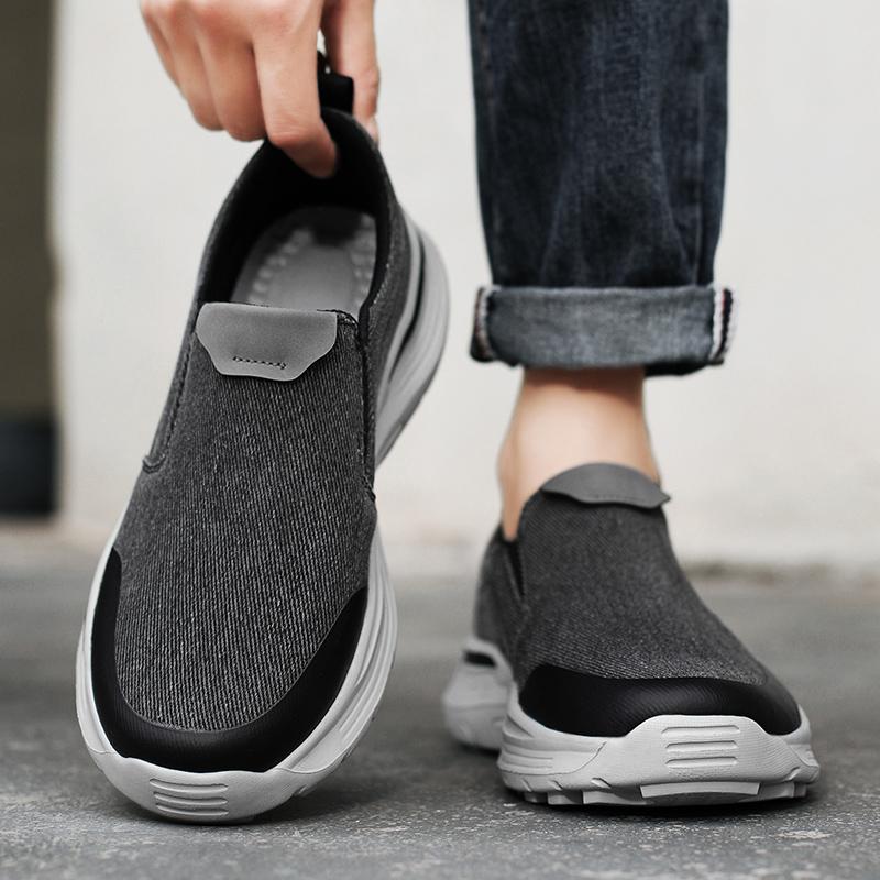 Fashion Canvas Loafers Man Leisure Flats Men's Casual Business Shoes Breathable Daily Loafer Comfortable Driving Footwear Zapatillas