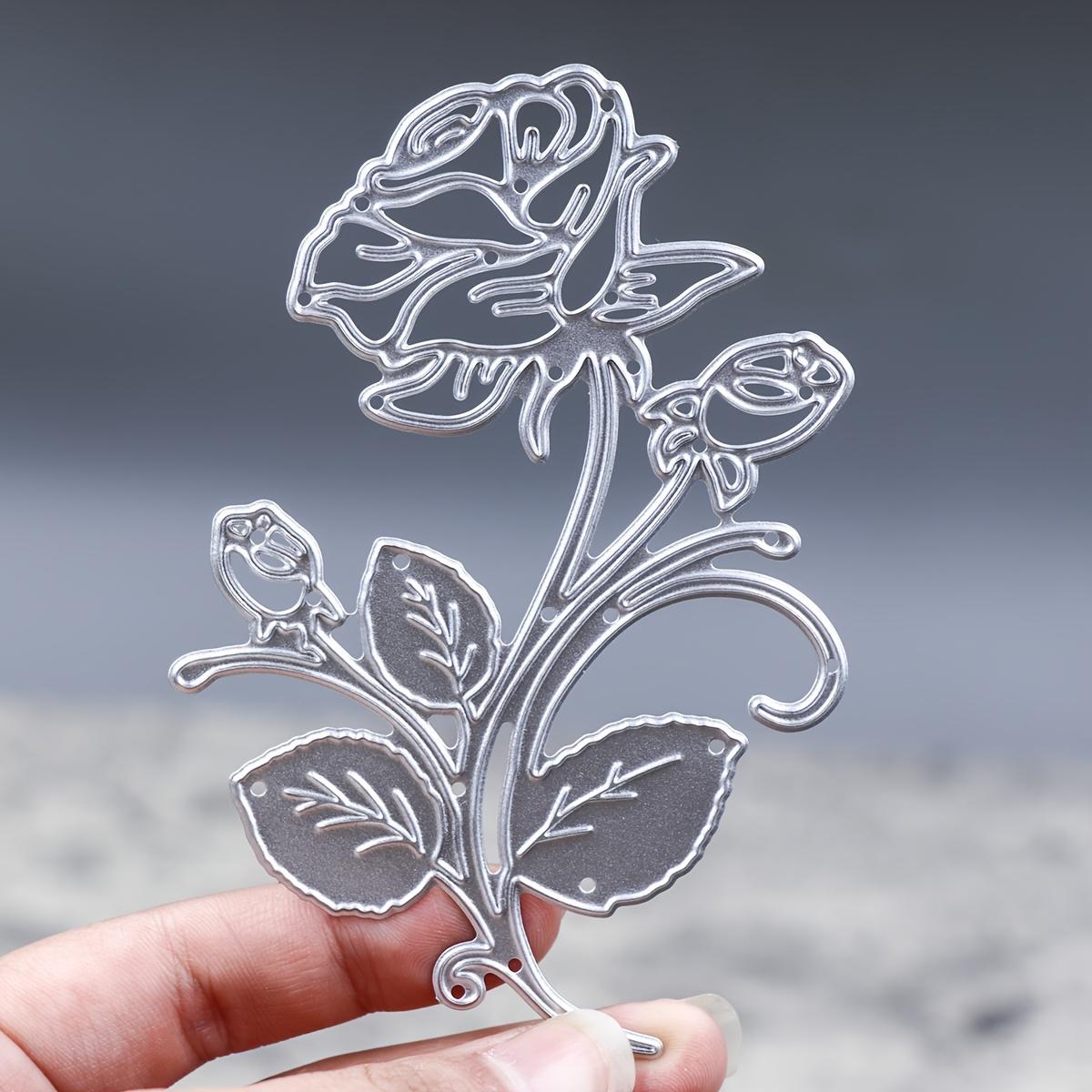 

Rose Craft Metal Cutting Dies Mold - 1pc, Flower Cutting Dies for DIY Paper Embossing, Scrapbook, Photo Album, Handmade Stamping, and Gift Decoration 1pcs
