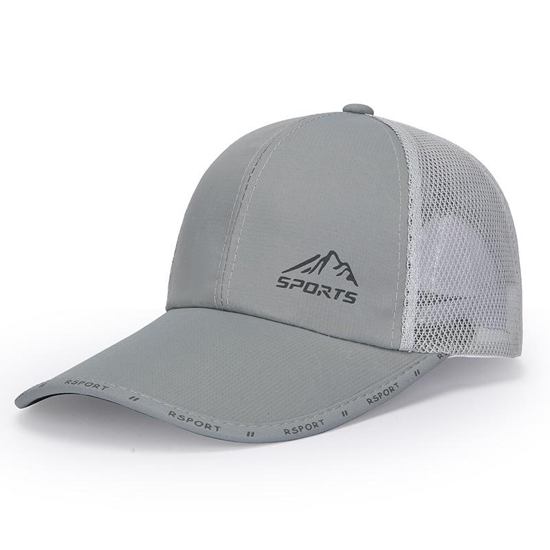 Net Cap Men's Spring Summer Baseball Cap Outdoor Fishing Cap Long Brim Breathable Mesh Cap