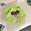 Girls' Cartoon Print Casual Round Neck Short-Sleeve T-Shirt - Summer Collection
