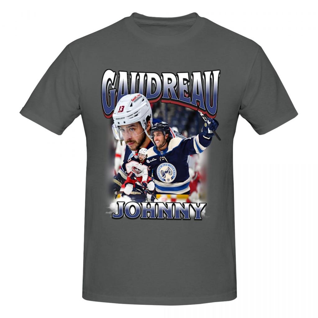 T-shirt Unisexe Johnny Gaudreau 13 Tendance Coton Vintage Col Rond